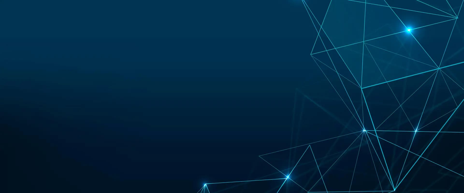 خلفية تقنية زرقاء بشبكة خطوط رقمية — صورة توضيحية لمشروع نظام ERP لشركة تصنيع